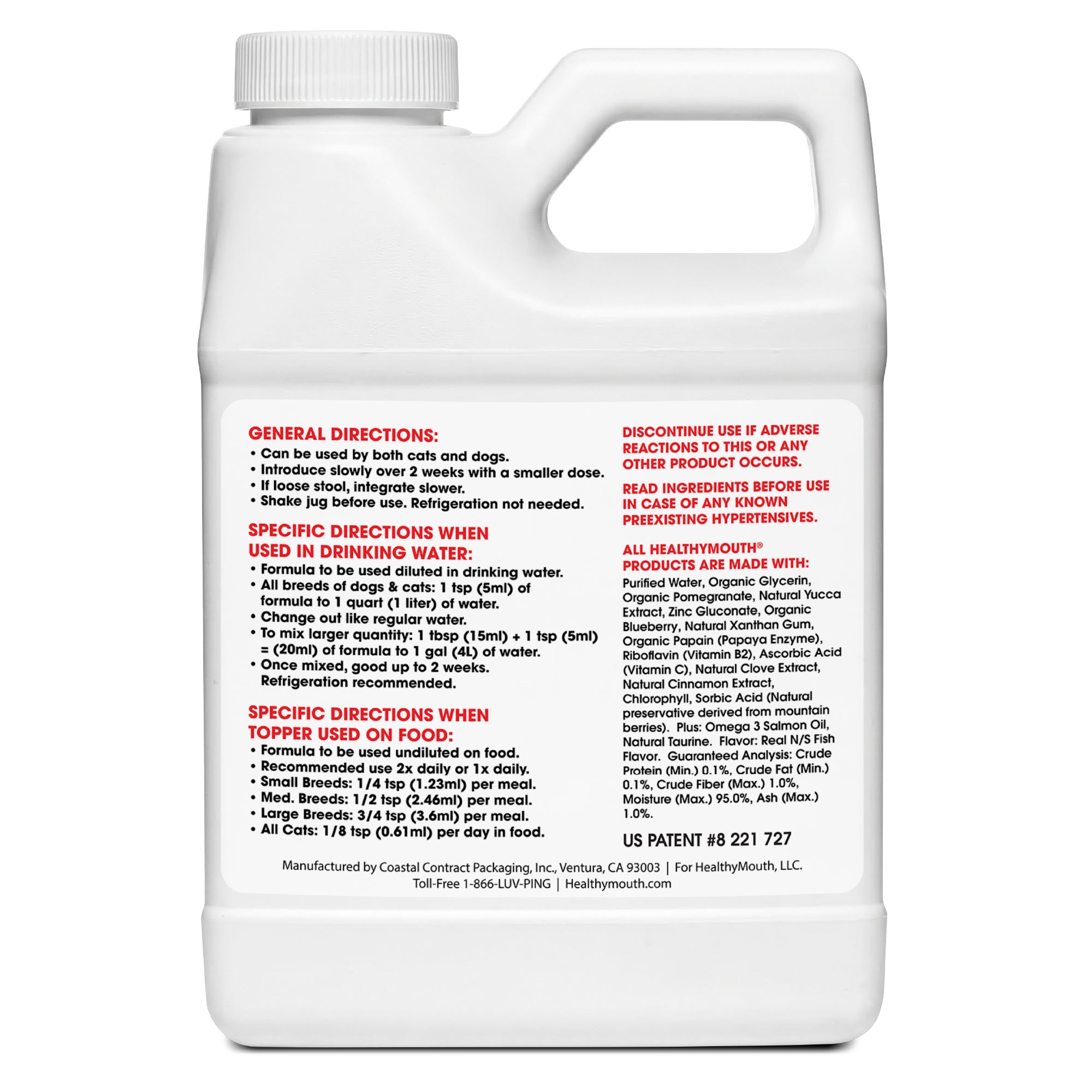HealthyMouth® Water Additive for Cats